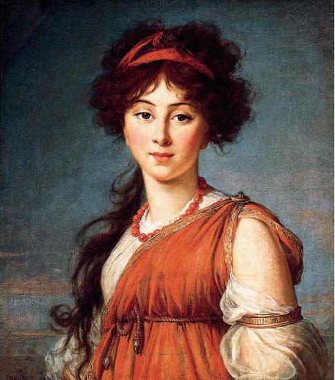 elisabeth vigee-lebrun Varvara Ivanovna Narishkine, nee Ladomirsky oil painting image